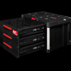 Milwaukee packout kuffert med 3 skuffer
