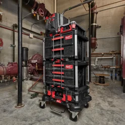 Milwaukee packout kuffert med 3 skuffer