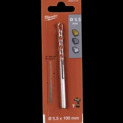 Milwaukee premium murbor med karbidspids 5,5x100 mm