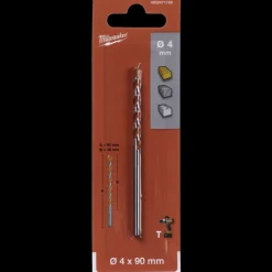 Milwaukee premium murbor med karbidspids 4x90 mm