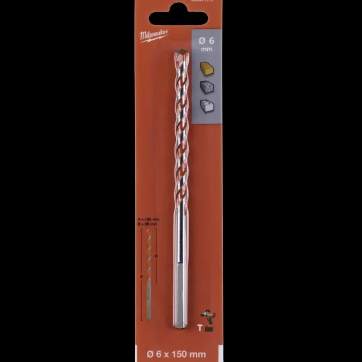 Milwaukee premium murbor med karbidspids 6x150 mm