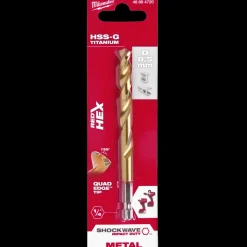 Milwaukee Red Hex shockwave™ HSS-Tin metalbor 8,5 mm