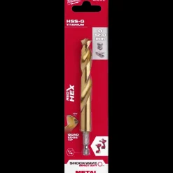 Milwaukee Red Hex shockwave™ HSS-Tin metalbor 12 mm