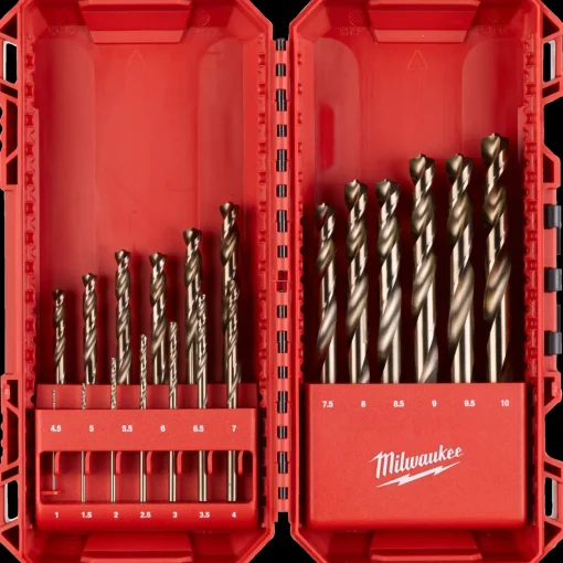 Milwaukee shockwave™ HSS-G-CO metalborsæt 19 bor