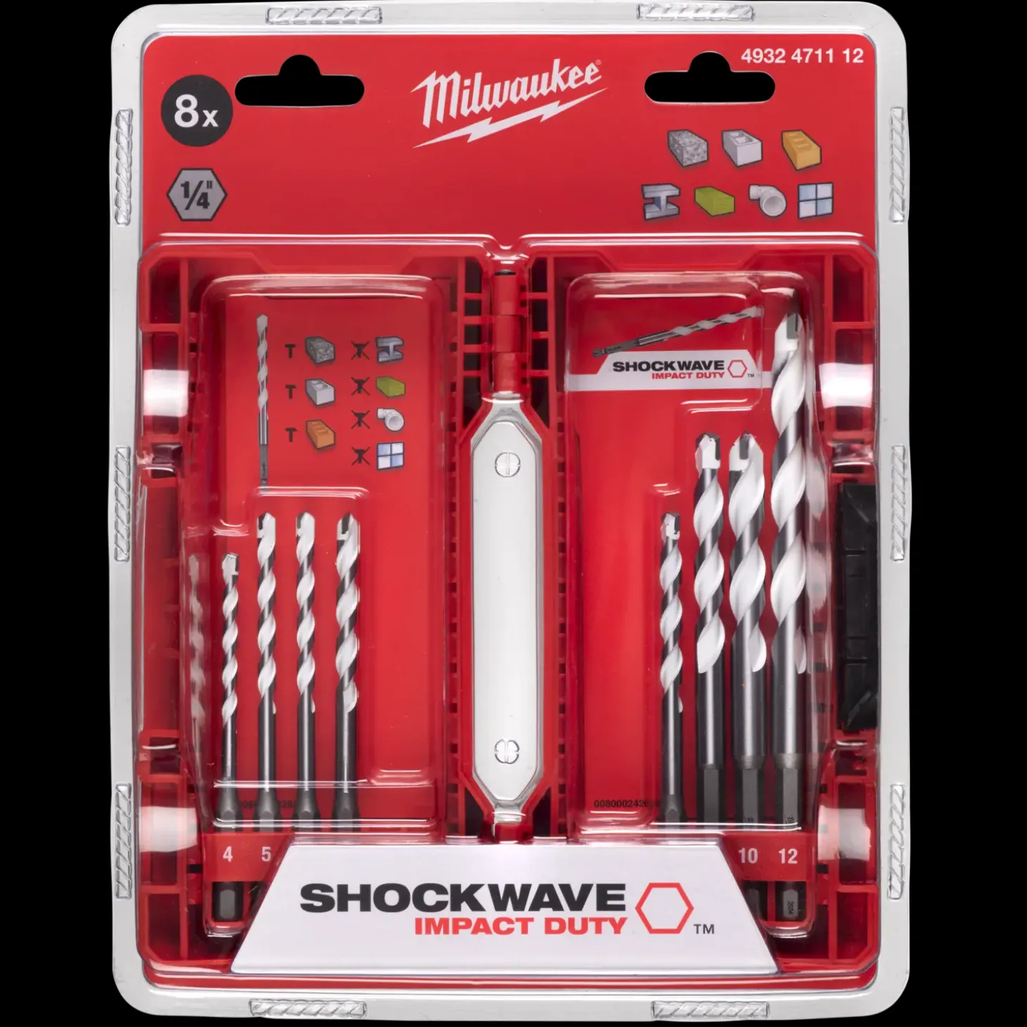 Milwaukee universalbor sæt 8P