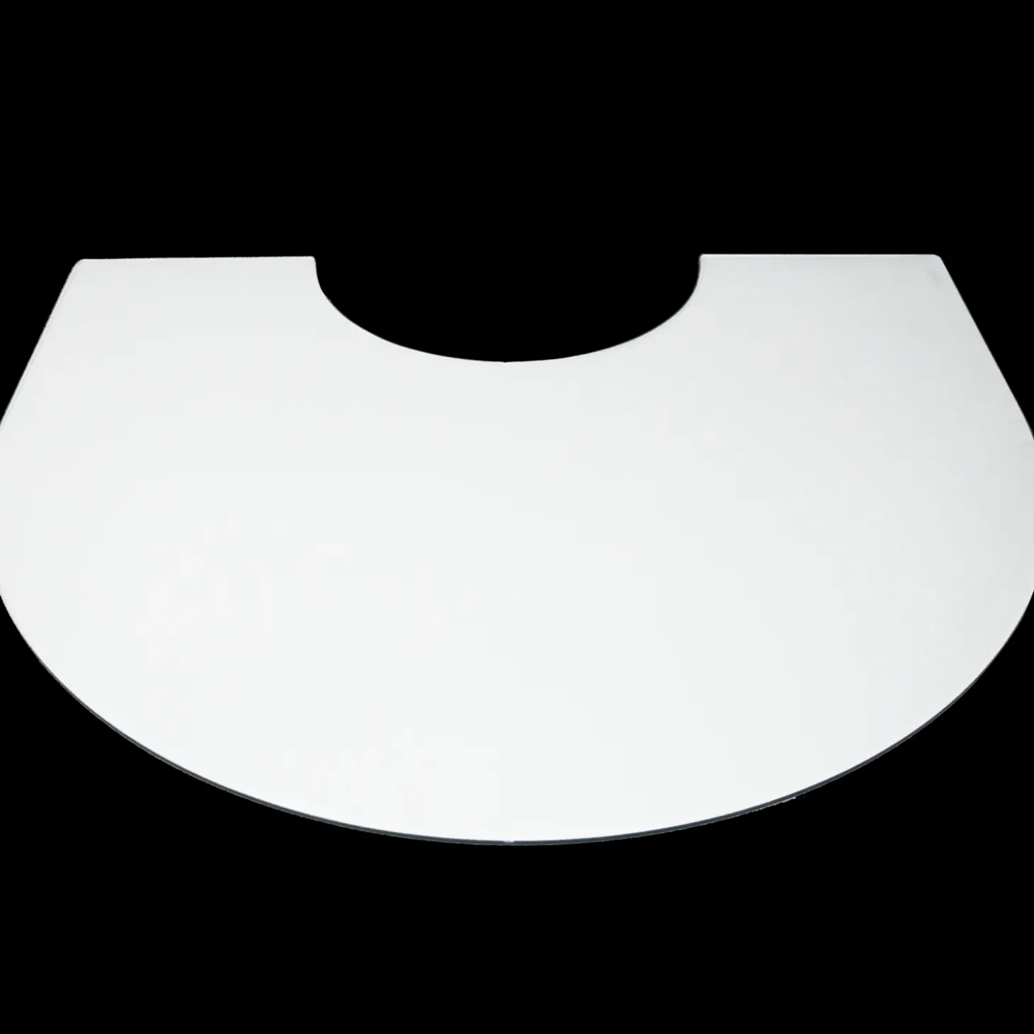 Morsø glasgulvplade halvcirkel flytbar til 7300/7400 serien 89 x 72 cm