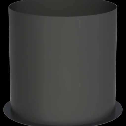 Morsø lige muffe Ø120 sort 150 mm. langt