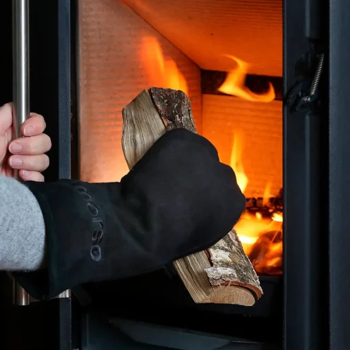 Morsø pejse-/grillhandske i læder højre
