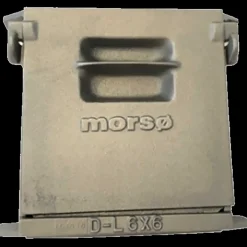 Morsø rensedør dobbelt 6x6" rå støbejern