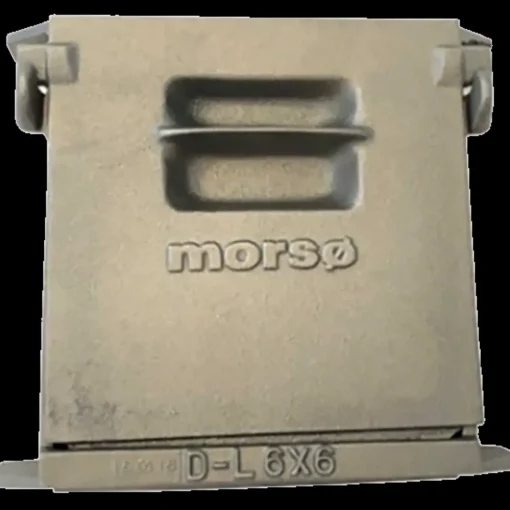Morsø rensedør dobbelt 6x6" rå støbejern