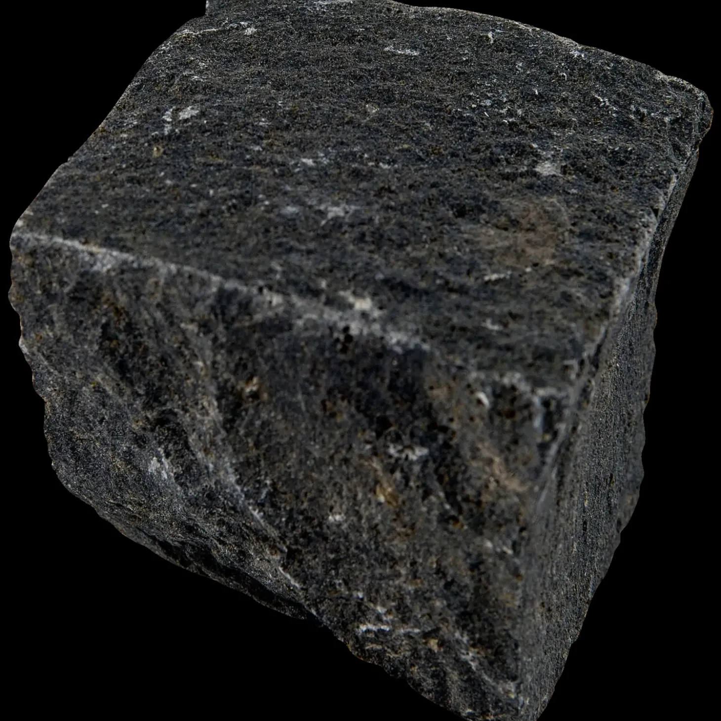 Mosaiksten G685 kløvet 6x6x5 cm sortgrå