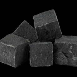 Mosaiksten G685 kløvet 6x6x5 cm sortgrå