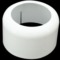 Muffeskjuler t/toilet 110 mm hvid plast