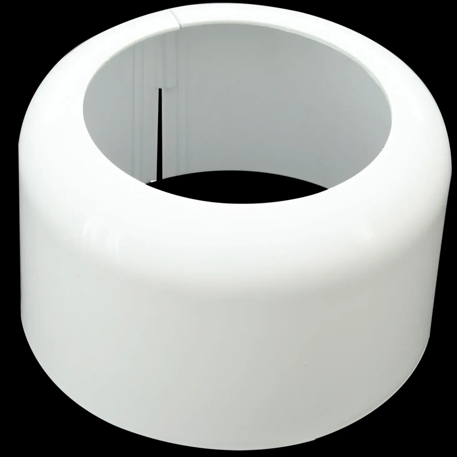 Muffeskjuler t/toilet 110 mm hvid plast
