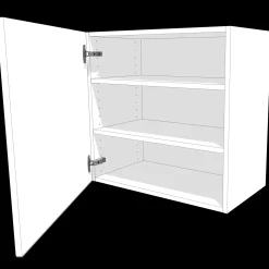 Multi-Living overskab hvid folie 30 cm