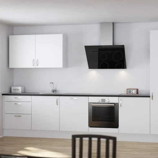 Multi-Living sokkelsæt hvid 120 cm m/1 endesokkel