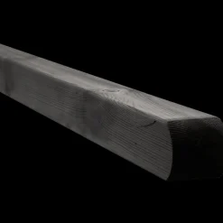 Multistolpe m/afrundet top 90x90 mm længde 208 cm sort