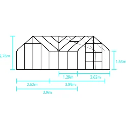 Nedløbsrør til Garden Room Ø40 mm sort 2 stk.