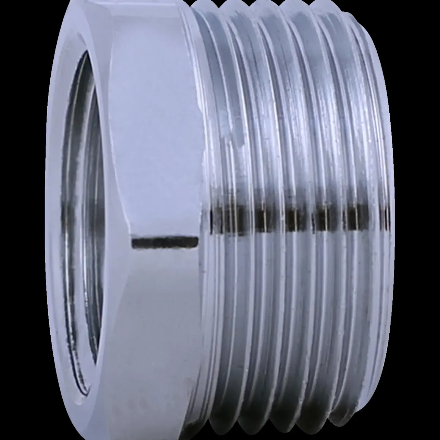 Nippelmuffe 3/4"x1/2" krom