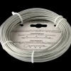 NKT stålwire 1,5/3 mm x 10 m elforz. PVC belagt