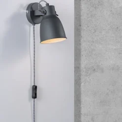 Nordlux Adrian væglampe sort E27