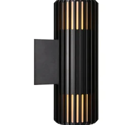 Nordlux Aludra dobbelt udendørs væglampe Seaside sort