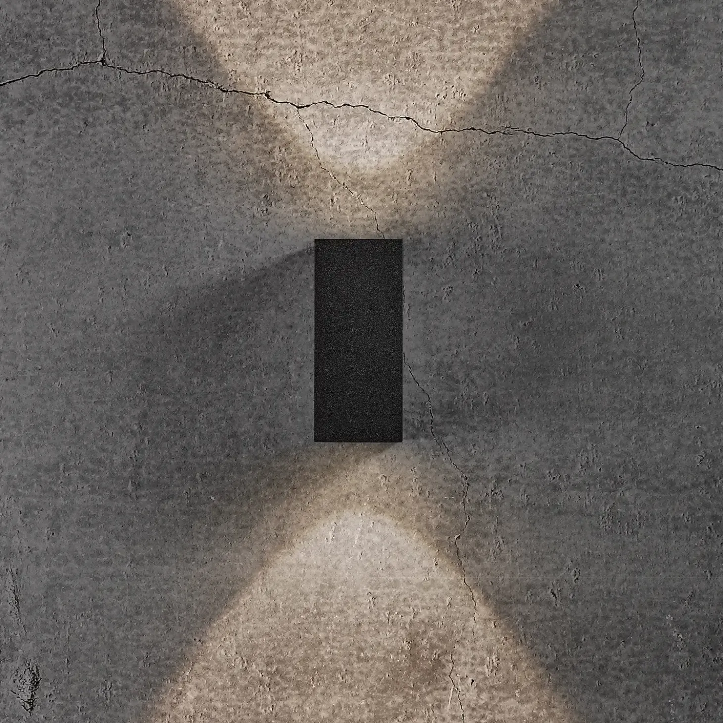 Nordlux Artego firkantet udendørs væglampe sort