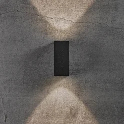 Nordlux Asbol Kubi udendørs væglampe sort