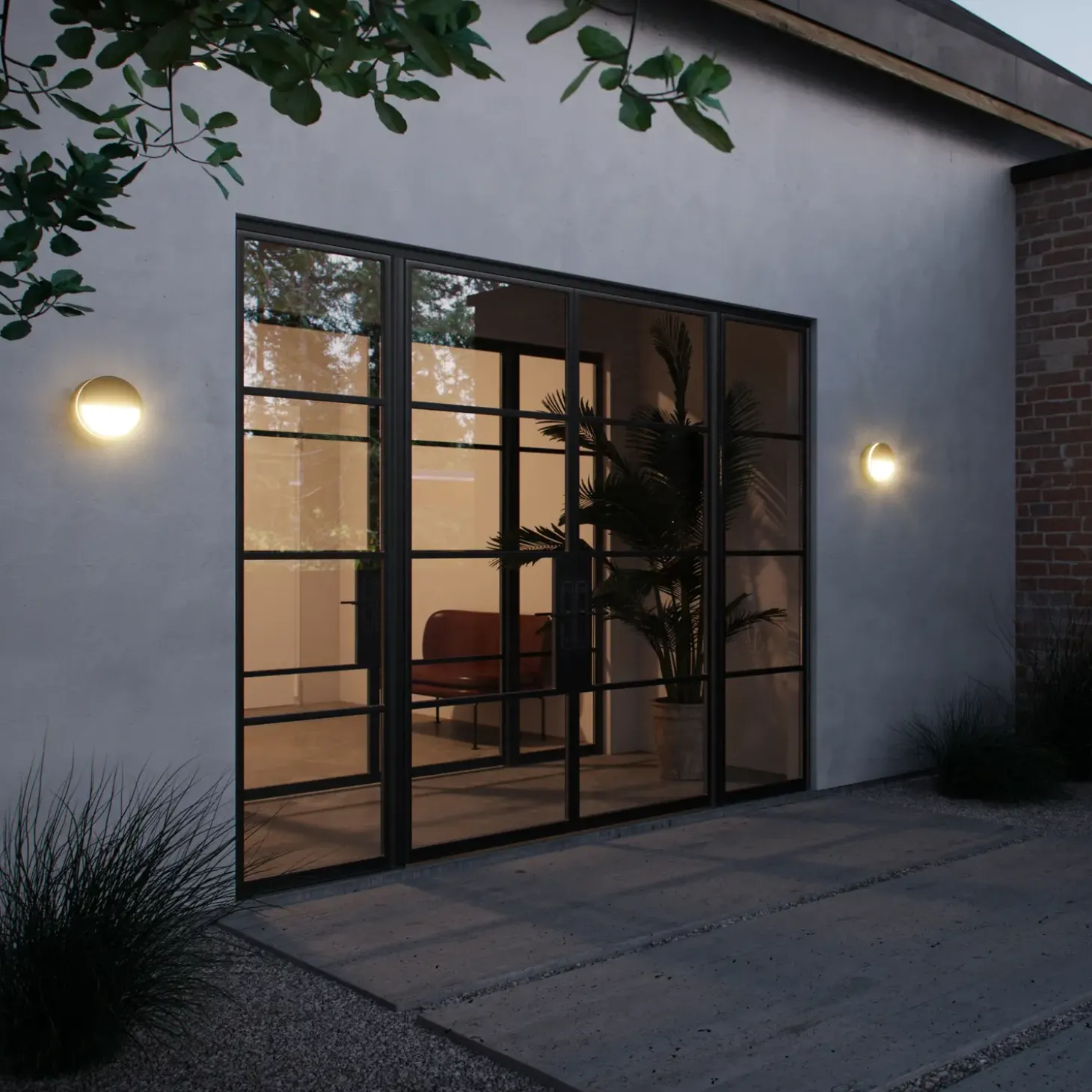 Nordlux Ava udendørs LED væglampe plafond sort