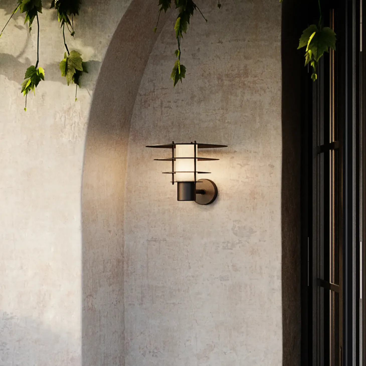 Nordlux Bastia 24 væglampe sort