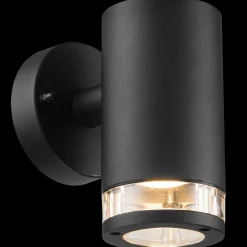 Nordlux Birk udendørs dobbelt væglampe sort