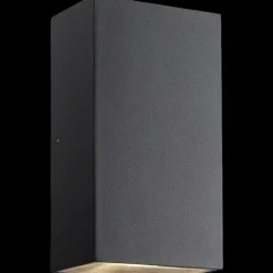 Nordlux Birk udendørs dobbelt væglampe sort