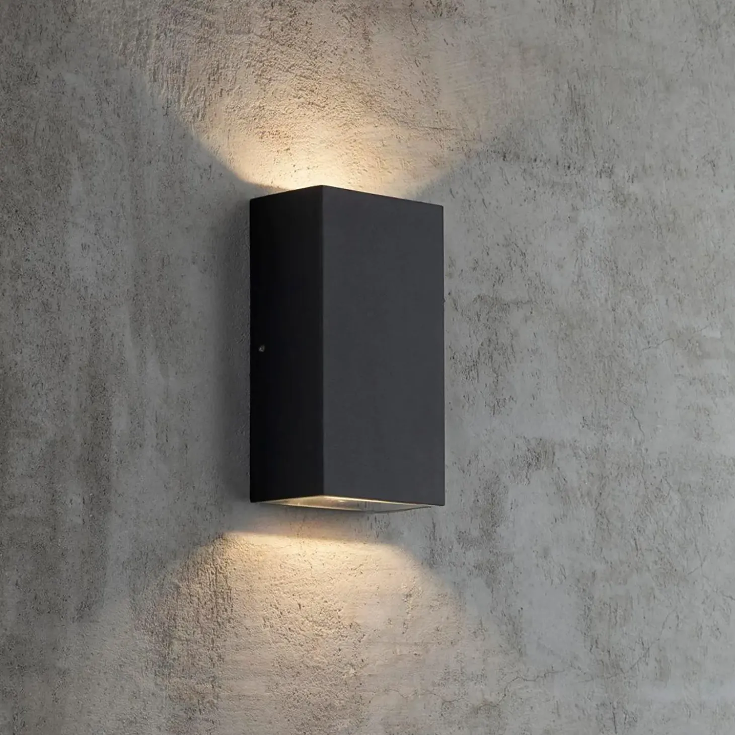 Nordlux Birk udendørs dobbelt væglampe sort