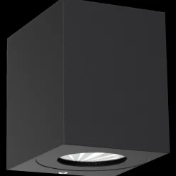 Nordlux Canto Kubi 2 udendørs væglampe Seaside sort 2x6W LED