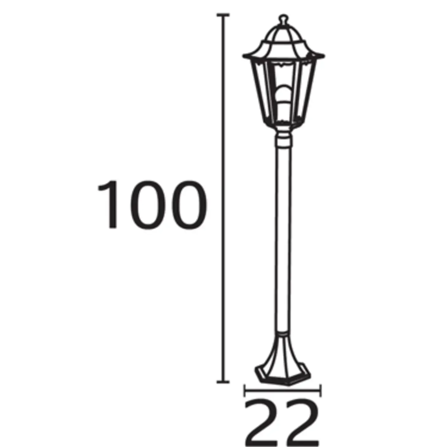 Nordlux Cardiff væglampe udendørs down sort