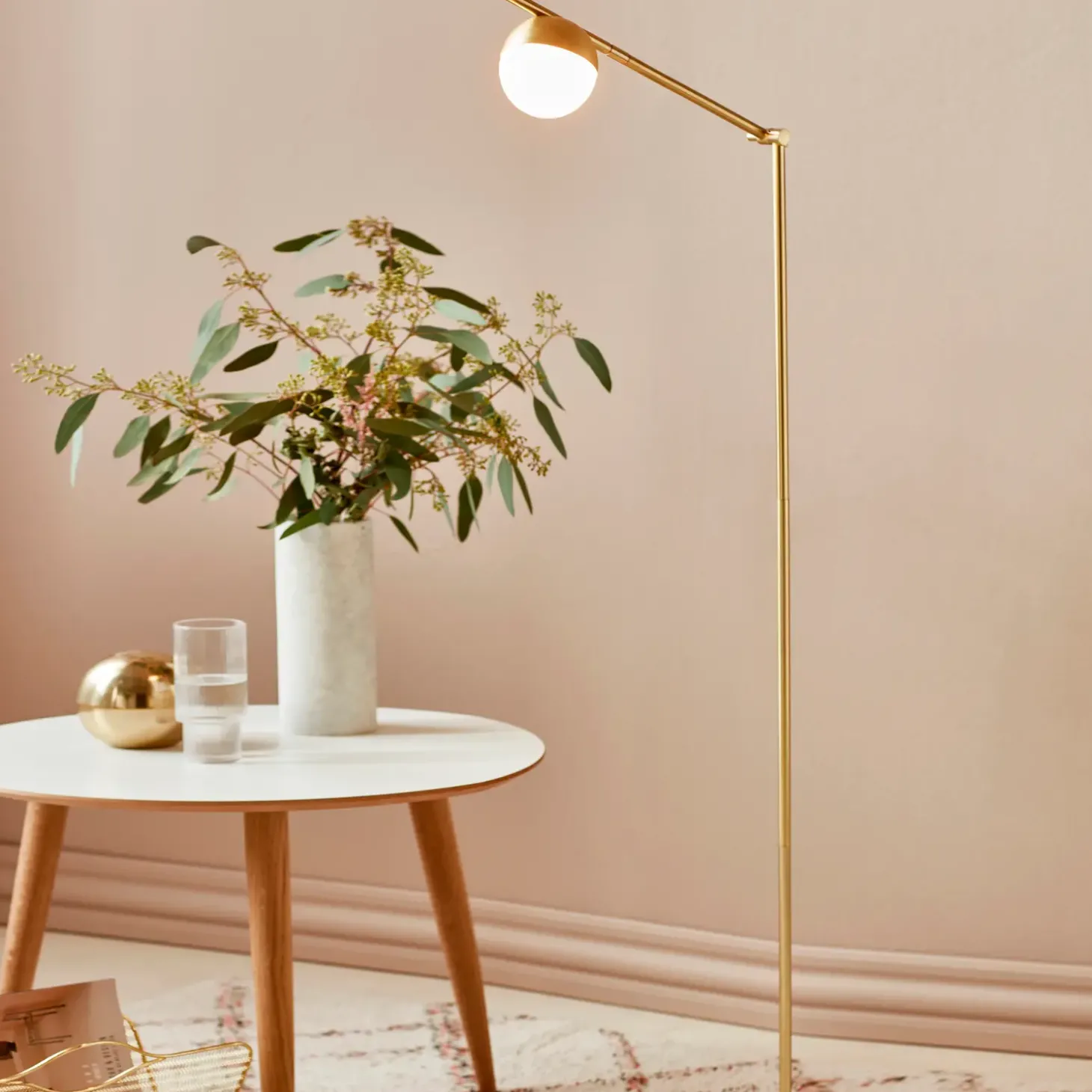 Nordlux Contina gulvlampe messing