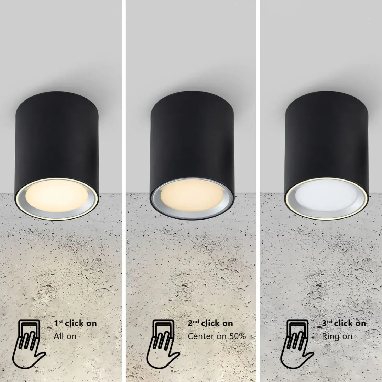 Nordlux Fallon long indbygningsspots stål/hvid