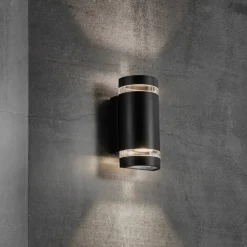 Nordlux Focus udendørs væglampe 2xGU10 sort