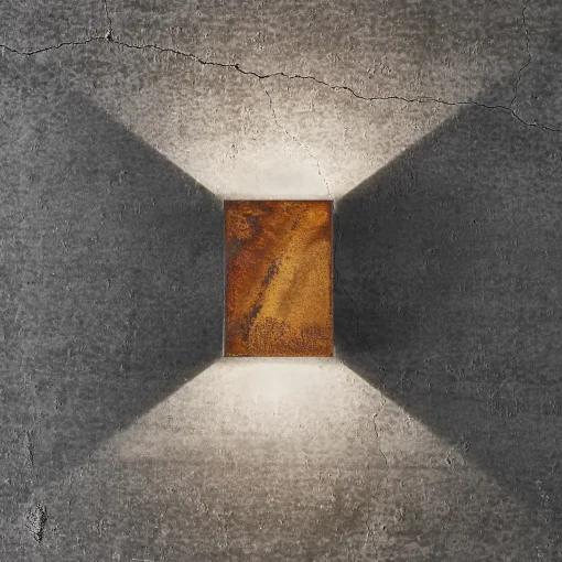 Nordlux Fold 10 udendørs væglampe corten