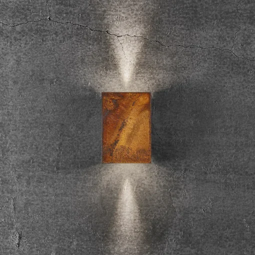 Nordlux Fold 10 udendørs væglampe corten