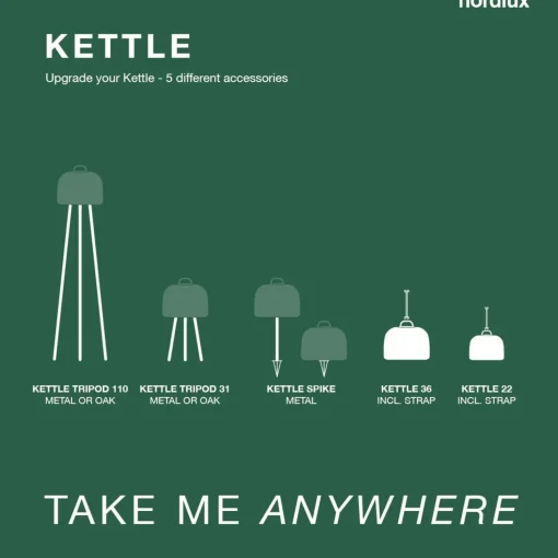 Nordlux Kettle 36 havelampe sort/hvid