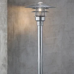 Nordlux Lønstrup 22 væglampe med sensor galvaniseret