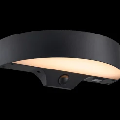 Nordlux Monay Round solar væglampe sort
