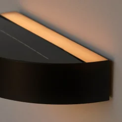 Nordlux Monay Round solar væglampe sort
