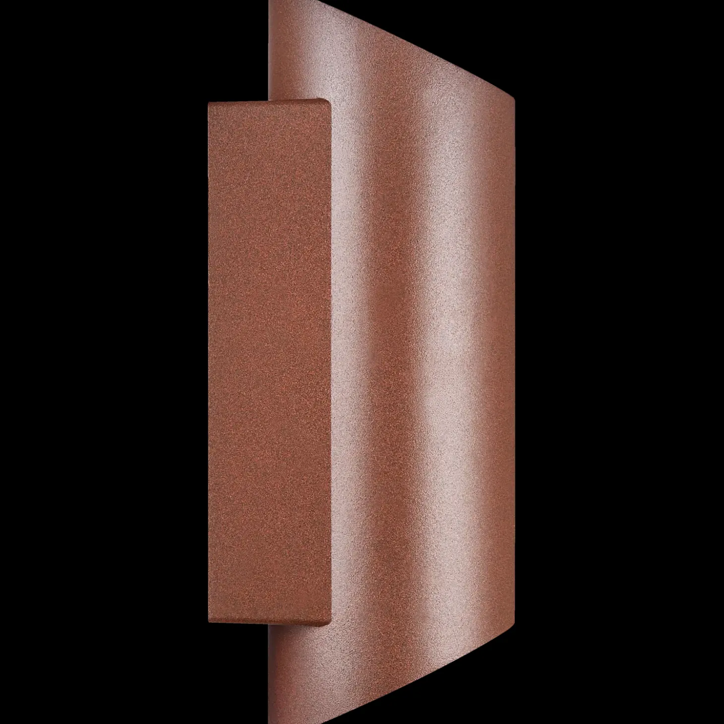 Nordlux Nico Round udendørs væglampe rustfarvet