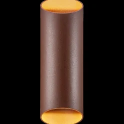 Nordlux Nico Round udendørs væglampe rustfarvet