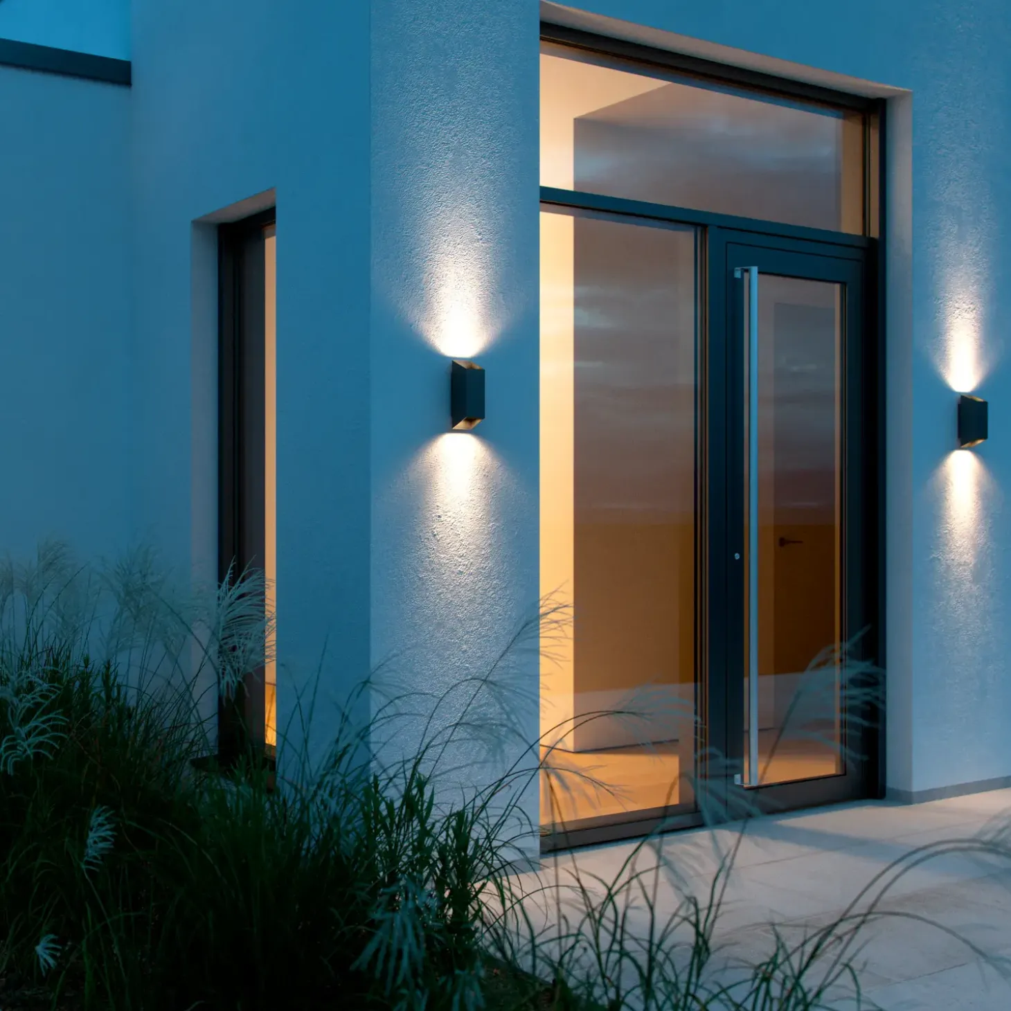 Nordlux Nico Square udendørs væglampe sort