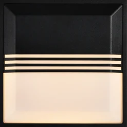 Nordlux Oliver udendørs firkantet væglampe sort