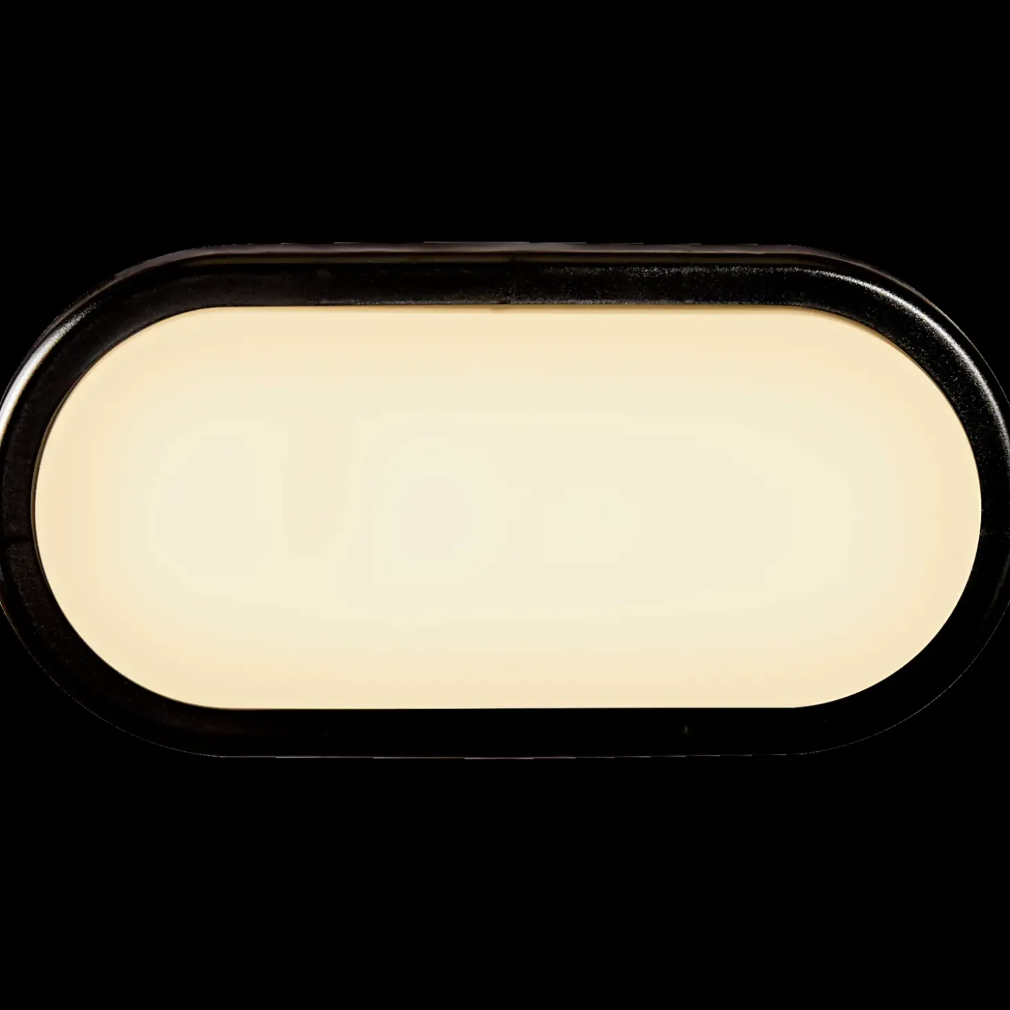 Nordlux oval udendørs væglampe sort