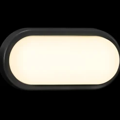 Nordlux oval udendørs væglampe sort